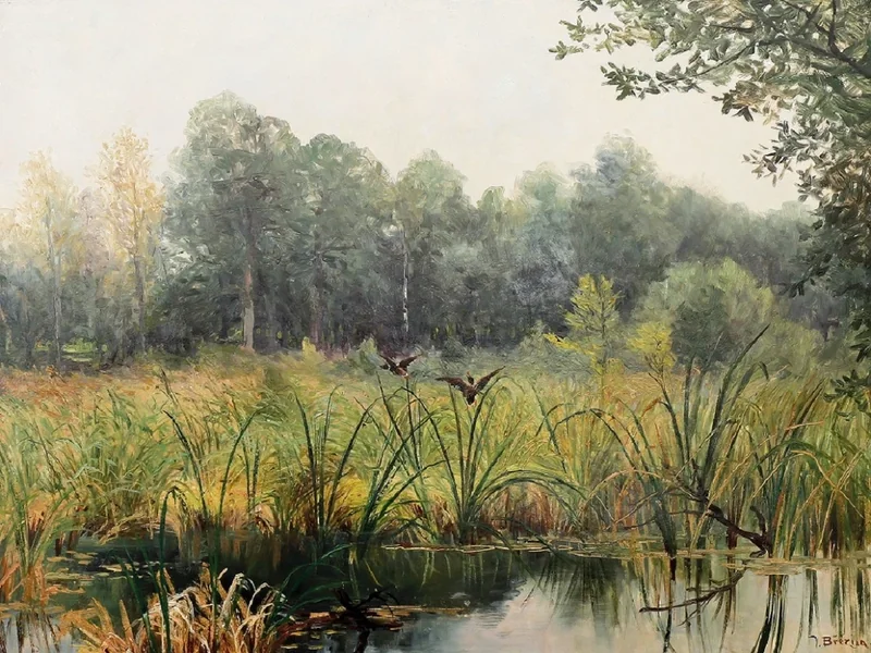 1862-Václav Březina - Anatre che volano via